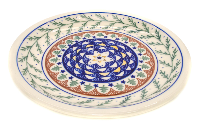 Farfurie intinsa, rotunda,  Festive Season, ceramica smaltuita, pictata manual, 24,0 cm [4]