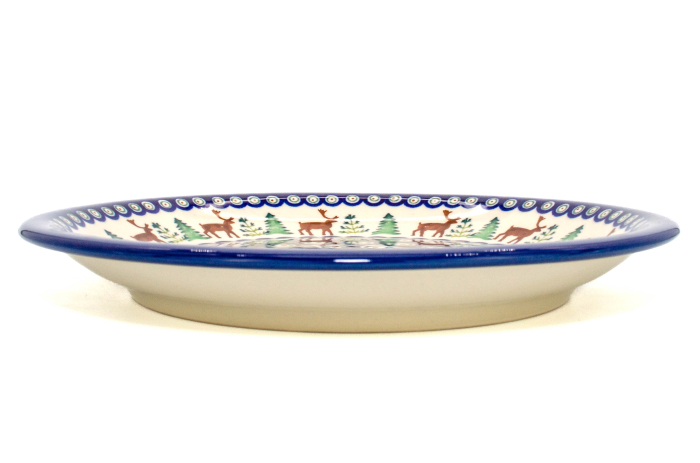Farfurie intinsa, rotunda, Reindeer, ceramica smaltuita, pictata manual, 24,0 cm [2]