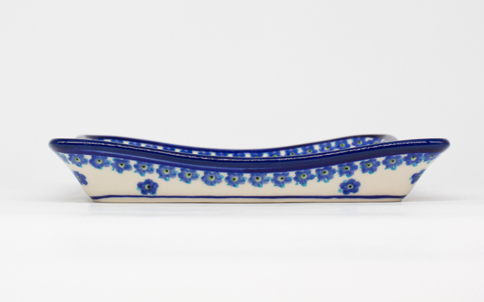 Farfurie patrata Blue Dream, ceramica smaltuita, pictata manual 19,0 x 19,0 cm [6]