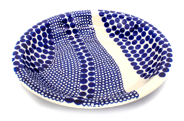 Farfurie rotunda adanca Freedom, ceramica smaltuita, pictata manual, 22,2 cm [4]