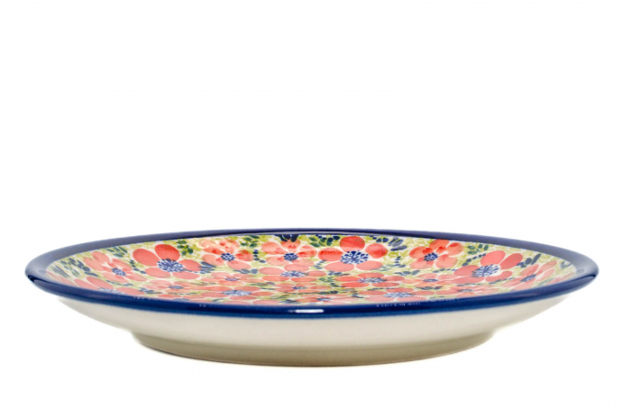 Farfurie rotunda intinsa Fire Poppies, ceramica smaltuita, pictata manual, 19,5 cm [4]