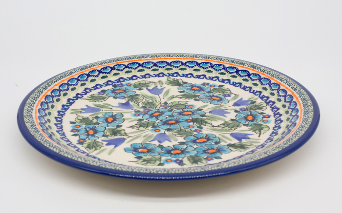 Farfurie rotunda intinsa Evangeline, ceramica smaltuita, pictata manual 27,2 cm [3]