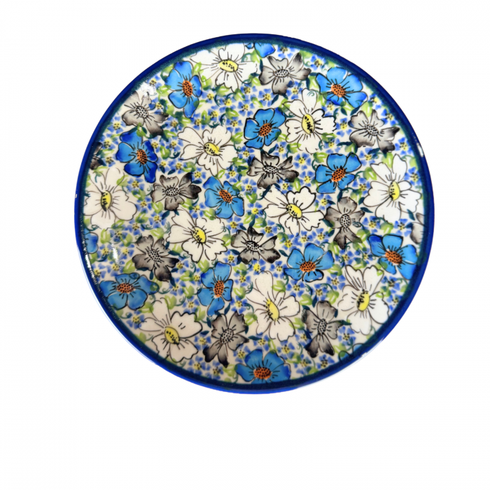 Farfurie rotunda intinsa, Floral Beauty, ceramica smaltuita, pictata manual, 19,5 cm [2]