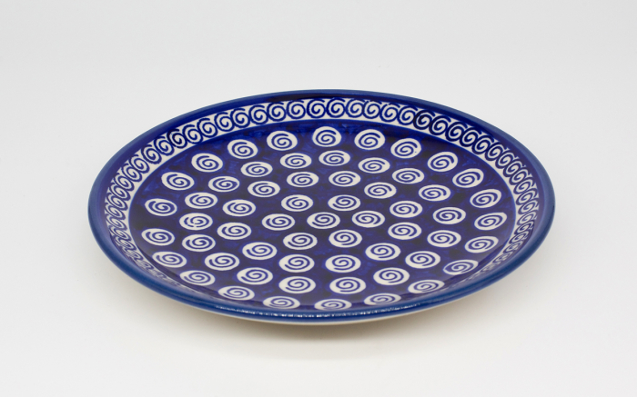 Farfurie rotunda intinsa Polka Dots, ceramica smaltuita, pictata manual, 19,5 cm [2]