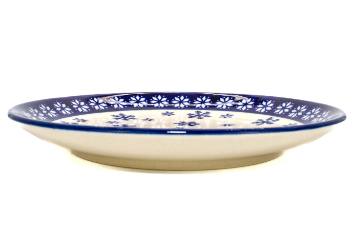 Farfurie rotunda intinsa Snowflakes, ceramica smaltuita, pictata manual, 19,5 cm [4]