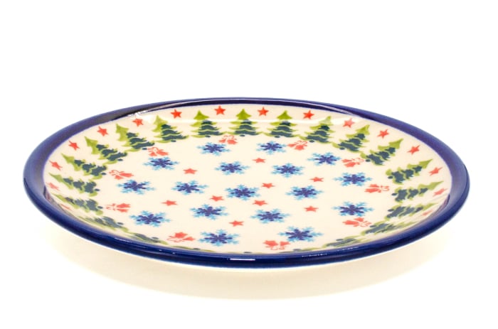 Farfurie rotunda intinsa Winterland, ceramica smaltuita, pictata manual, 19,5 cm [2]