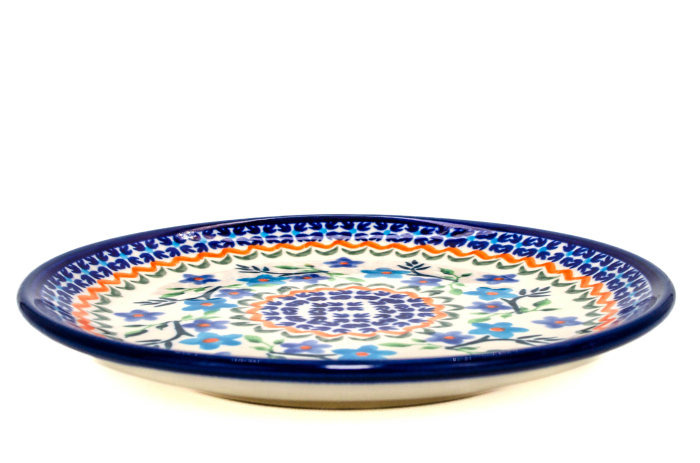 Farfurie rotunda mica Basket of Blue, ceramica smaltuita, pictata manual, 16,0 cm [4]