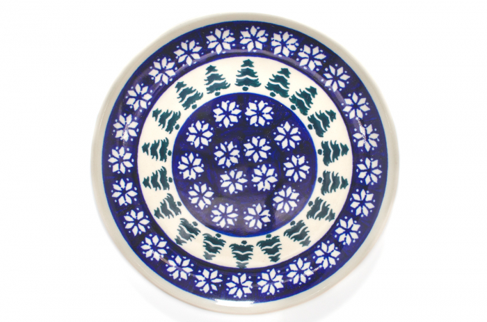 Farfurie rotunda mica Christmas Tree, ceramica smaltuita, pictata manual, 16,0 cm [2]