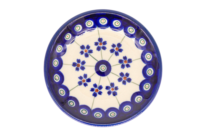 Farfurie rotunda mica Floral Peacock, ceramica smaltuita, pictata manual, 11,6 cm [5]