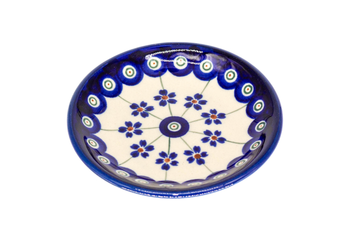 Farfurie rotunda mica Floral Peacock, ceramica smaltuita, pictata manual, 11,6 cm [2]