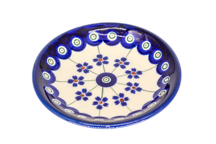Farfurie rotunda mica Floral Peacock, ceramica smaltuita, pictata manual, 11,6 cm [3]