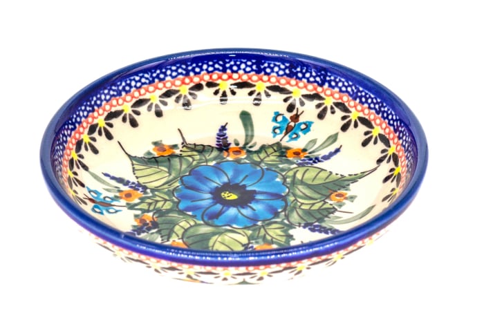 Farfurie rotunda mica Regal Bouquet, ceramica smaltuita, pictata manual, 13,8 cm [2]