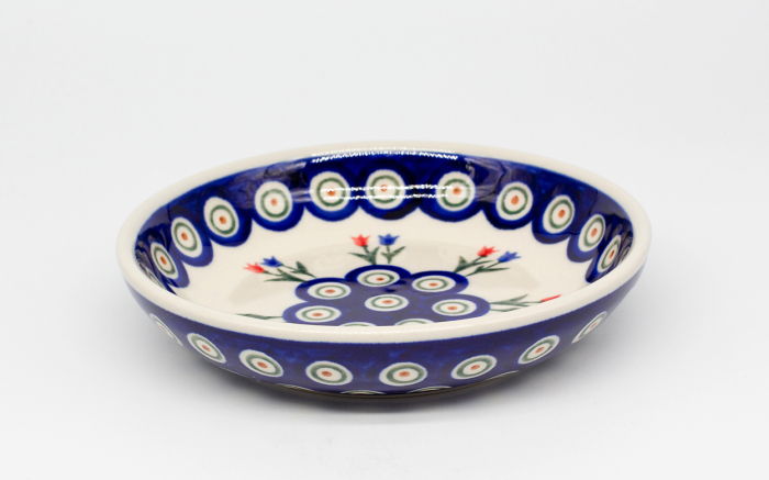 Farfurie rotunda mica Tulips Pair, ceramica smaltuita, pictata manual, 15,8 cm [2]