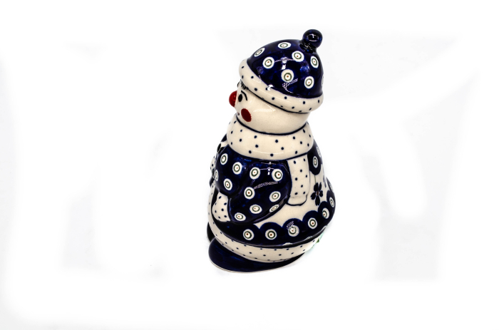 Figurina de Craciun din ceramica Floral Peacock, ceramica smaltuita, pictata manual,16,0 cm [3]