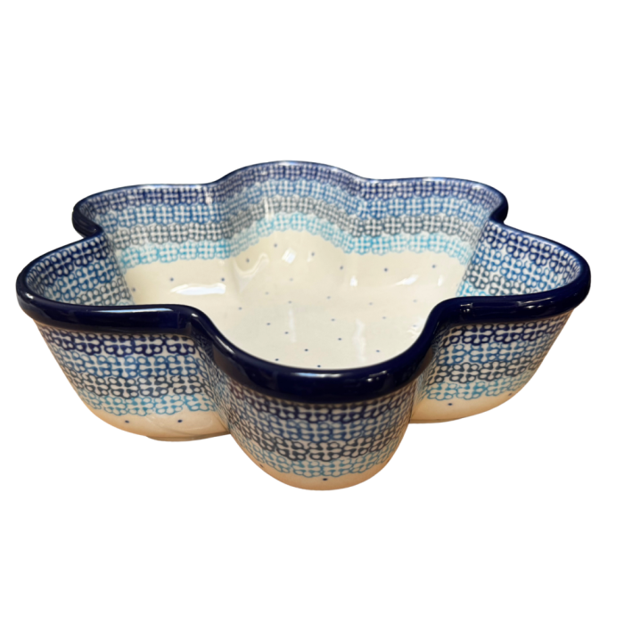 Formă de copt in forma de floare pentru paine / chifle pufoase/ tort /pasca  , Morning Glory, ceramica smaltuita, pictat manual, diametru 24,0cm [5]