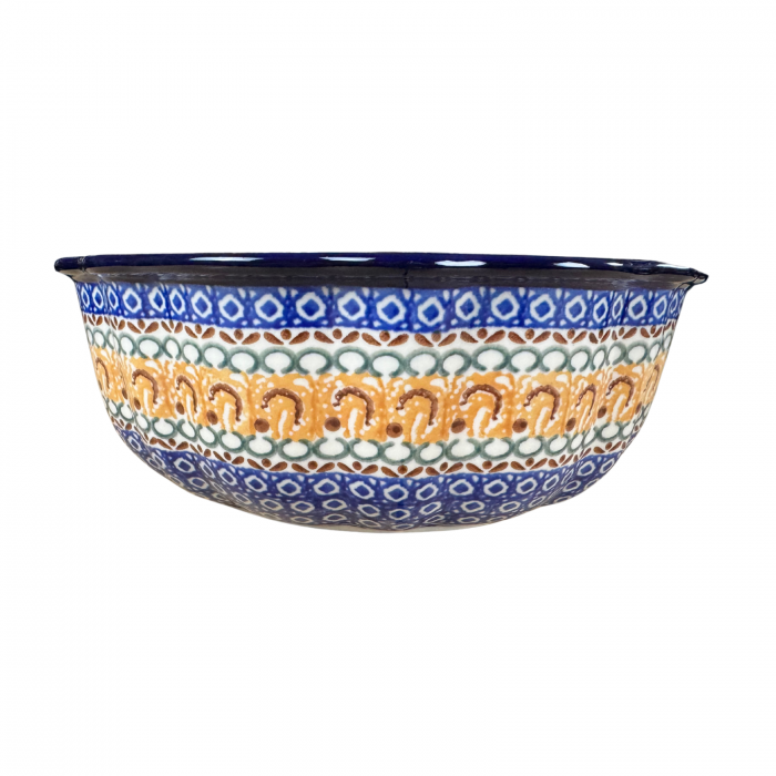 Forma de copt Panettone, Morning Sunrise, ceramica smaltuita, pictat manual, diametru 27cm [9]