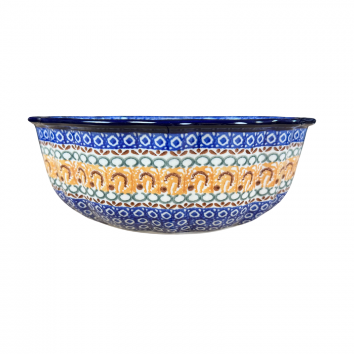 Forma de copt Panettone, Morning Sunrise, ceramica smaltuita, pictat manual, diametru 27cm [6]