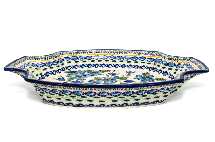 Fructiera Evangeline, ceramica smaltuita, pictata manual, 33,3 x 22,5 cm [3]