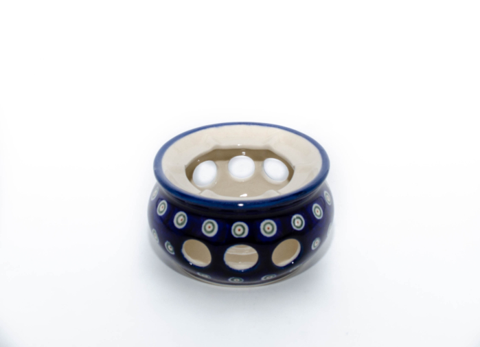 Incalzitor pentru ceai Floral Peacock, din ceramica smaltuita, pictat manual [4]