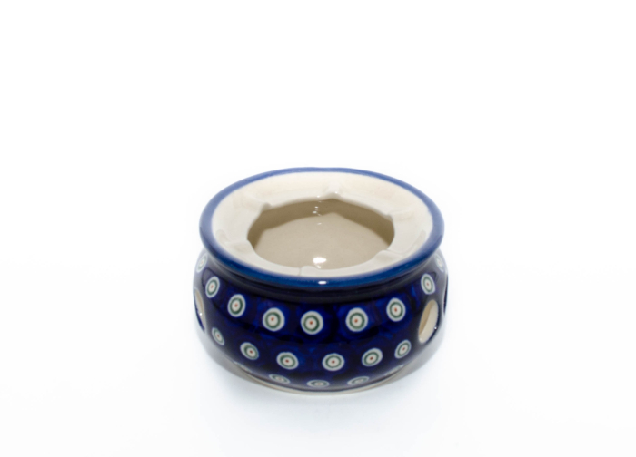 Incalzitor pentru ceai Floral Peacock, din ceramica smaltuita, pictat manual [2]