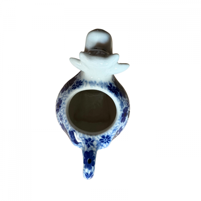 Latiera "vacuta" Butterfly Dance, ceramica smaltuita, pictat manual, 160 ml [6]