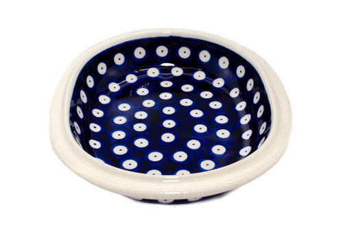 Platou / bol oval pentru servire Blue Eyes, ceramica smaltuita, pictat manual, 15,0 x 18,0 cm [5]