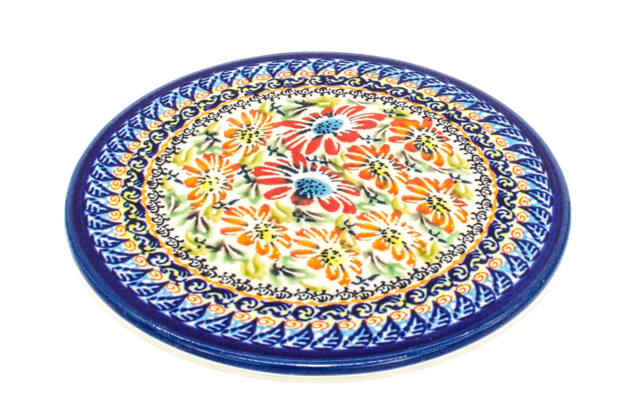 Platou branzeturi Flower Jungle, rotund, ceramica smaltuita, pictat manual, 16,1 cm [2]