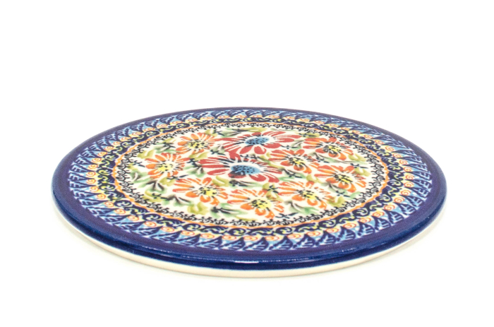 Platou branzeturi Flower Jungle, rotund, ceramica smaltuita, pictat manual, 16,1 cm [4]