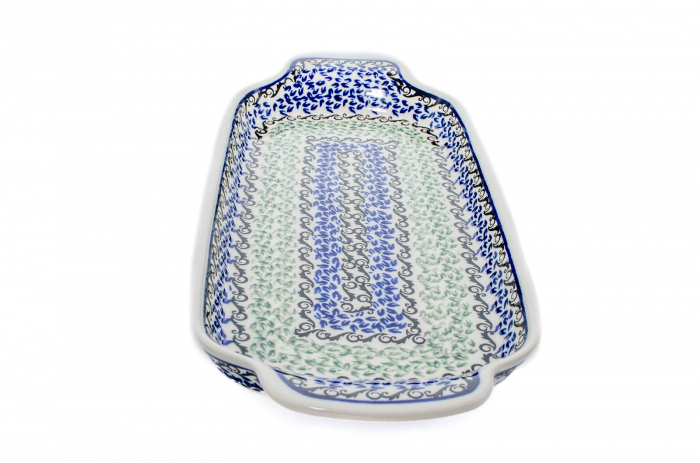 Platou dreptunghiular pentru servire Sweet Dreams, ceramica smaltuita, pictat manual, 14,8 x 33,4 cm [7]