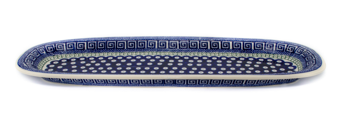 Platou oval pentru servire Infinity, ceramica smaltuita, pictat manual, 16,7x 49.0 cm [2]