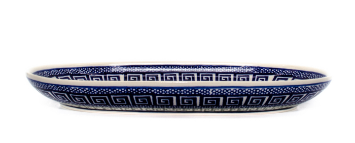 Platou oval pentru servire Infinity, ceramica smaltuita, pictat manual, 16,8 x 27,3 cm [3]