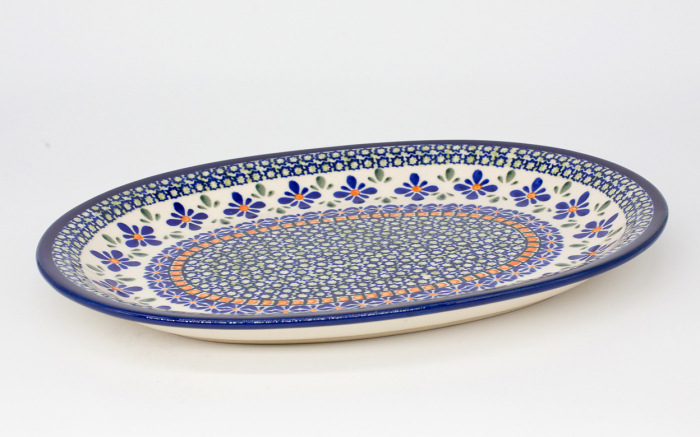Platou oval pentru servire Joy, ceramica smaltuita, pictat manual, 22,1 x 29,1 cm [3]