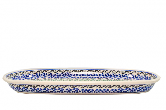 Platou oval pentru servire Sweet Dreams ceramica smaltuita, pictat manual, 11,1 x 28,3 cm [6]