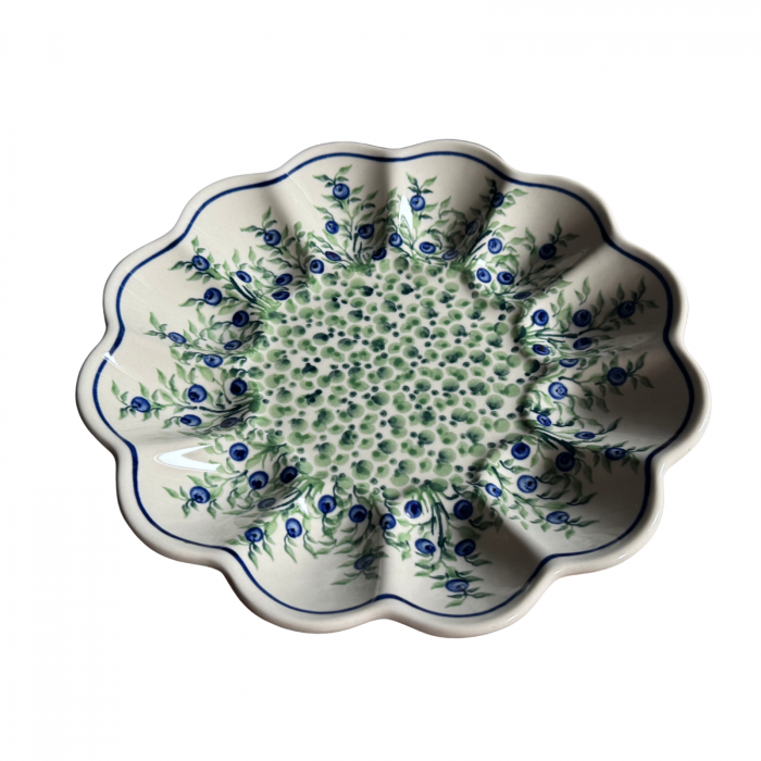 Platou pentru oua Berries, ceramica smaltuita, pictat manual, 24,0 cm [3]