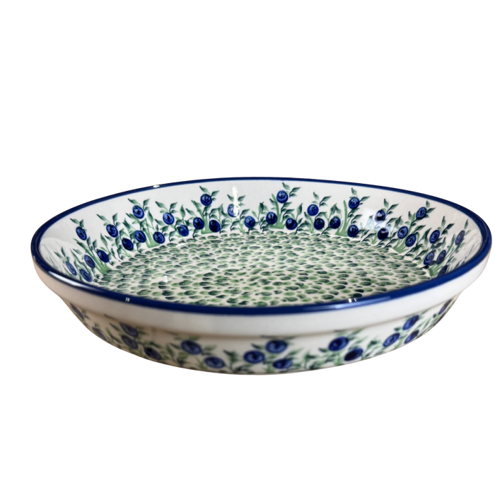 Platou rotund Berries, ceramica smaltuita, pictat manual, 24,5 cm, volum 1,2 L [4]