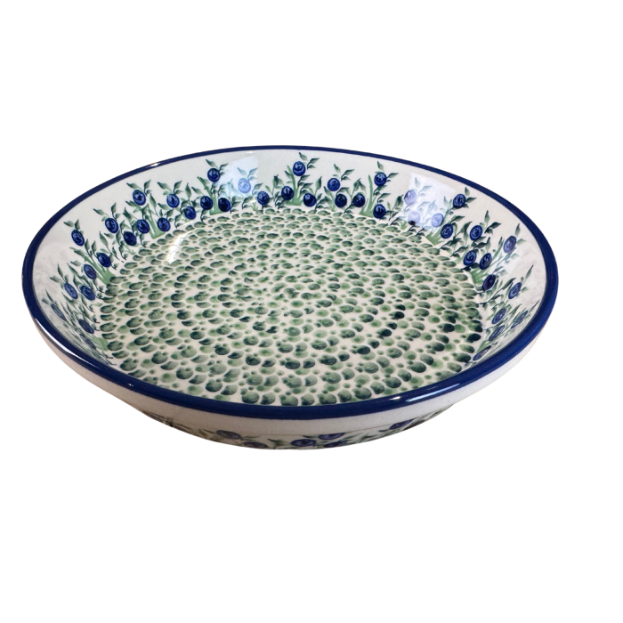 Platou rotund Berries, ceramica smaltuita, pictat manual, 24,5 cm, volum 1,2 L [2]