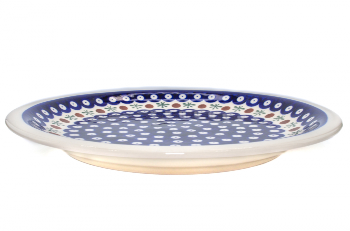 Platou rotund Blue Eyes Festive, ceramica smaltuita, pictata manual 27,2 cm [4]