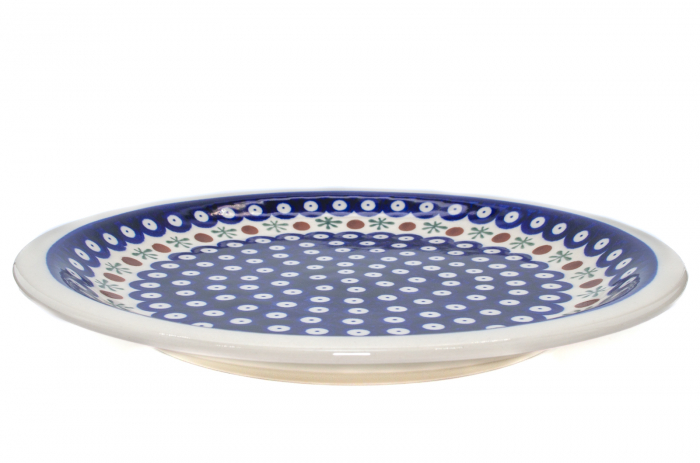 Platou rotund Blue Eyes Festive, ceramica smaltuita, pictata manual 27,2 cm [5]