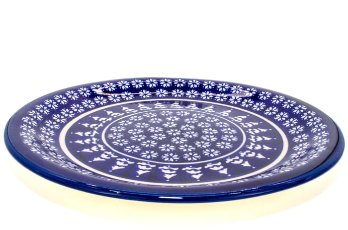 Platou rotund Christmas Night, ceramica smaltuita, pictata manual 27,2 cm [2]