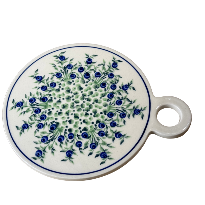 Platou rotund pentru branzeturi Berries, ceramica smaltuita, pictat manual, 19,0 cm [4]