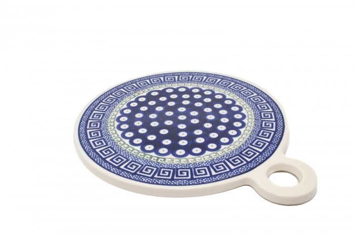 Platou rotund pentru branzeturi Infinity, ceramica smaltuita, pictat manual, 22,8 cm [2]