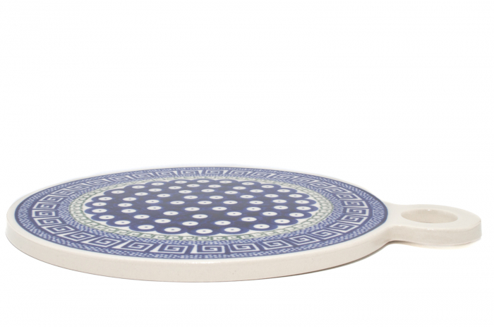 Platou rotund pentru branzeturi Infinity, ceramica smaltuita, pictat manual, 22,8 cm [5]