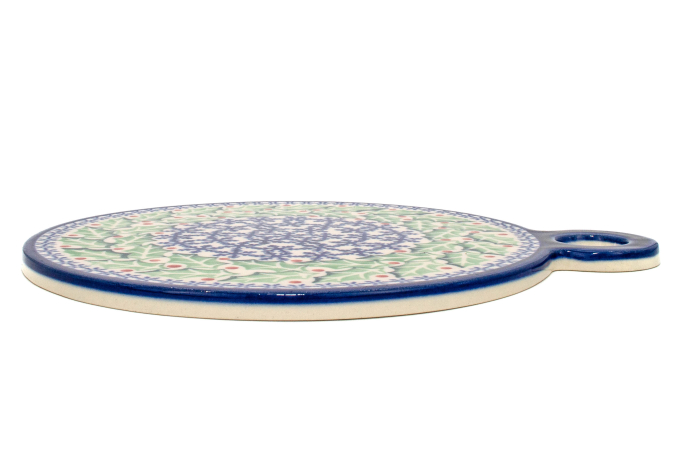 Platou rotund pentru branzeturi Mistletoe, ceramica smaltuita, pictat manual, 22,8 cm [2]