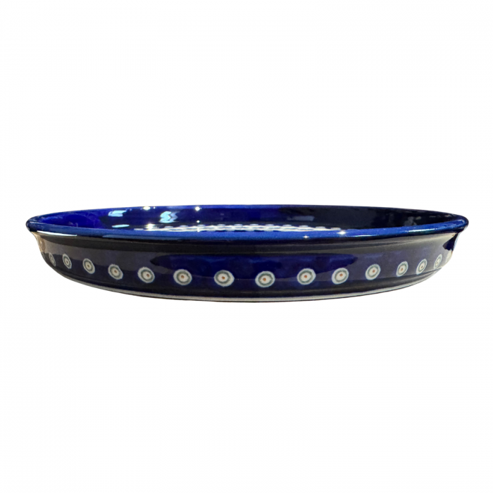 Platou rotund pentru servire Floral Peacock, ceramica smaltuita, pictat manual, 25,0 cm [6]