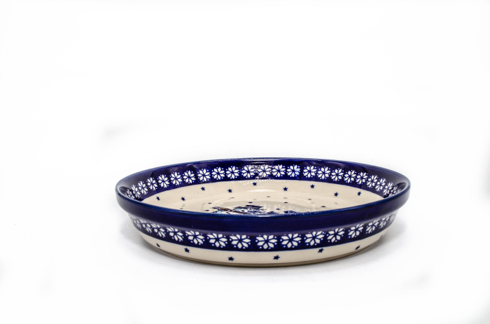 Platou rotund Snowman Pair, ceramica smaltuita, pictat manual, 24,5 cm, volum 1,2 L [3]