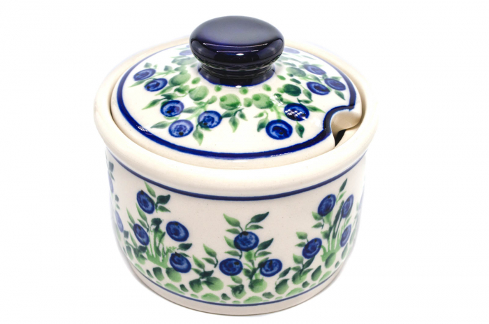 Recipient pentru zahar Berries, ceramica smaltuita, pictat manual, 400 ml [4]