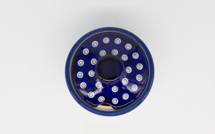 Recipient pentru zahar Floral Peacock, ceramica smaltuita, pictat manual, 400 ml [6]