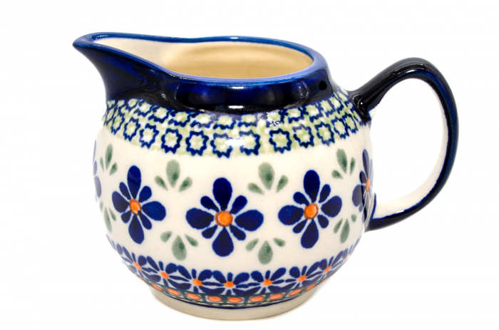 Recipient servire lapte Joy, ceramica smaltuita, pictat manual, 250 ml [4]