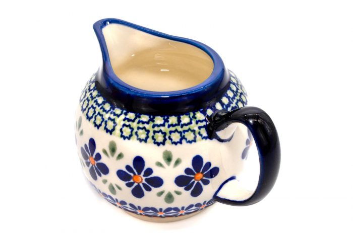 Recipient servire lapte Joy, ceramica smaltuita, pictat manual, 250 ml [6]