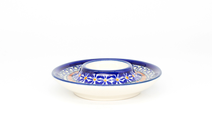 Suport pentru ou cu farfurie Joy, ceramica smaltuita, pictat manual, 11,2 cm [3]